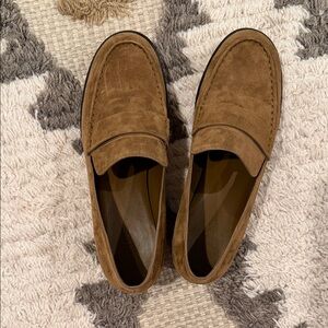 Vince Tan Suede Loafers